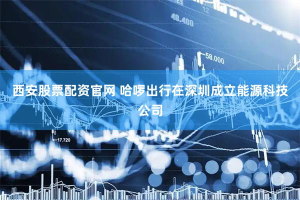 西安股票配资官网 哈啰出行在深圳成立能源科技公司